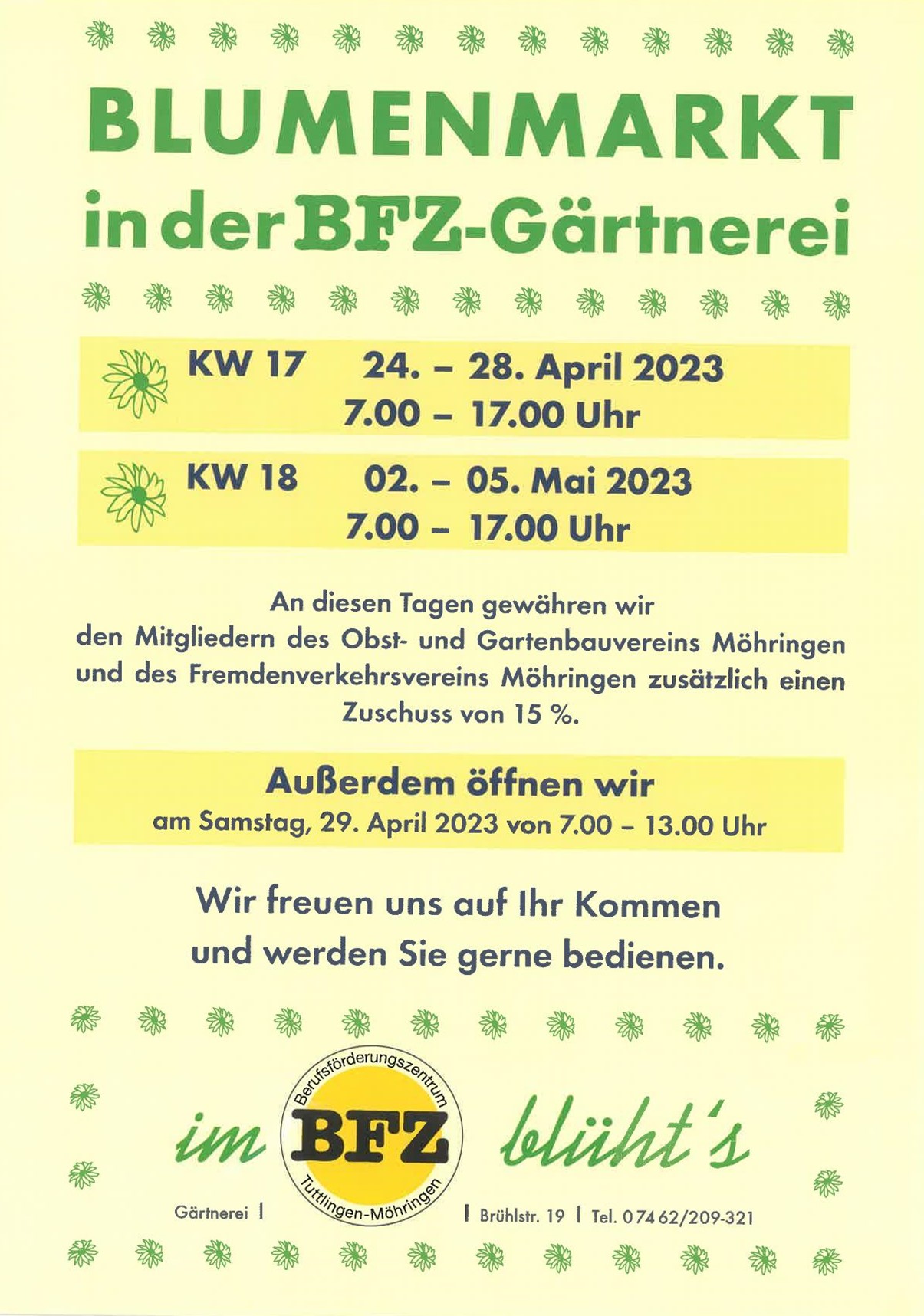 Balkonblumenmarkt 2023